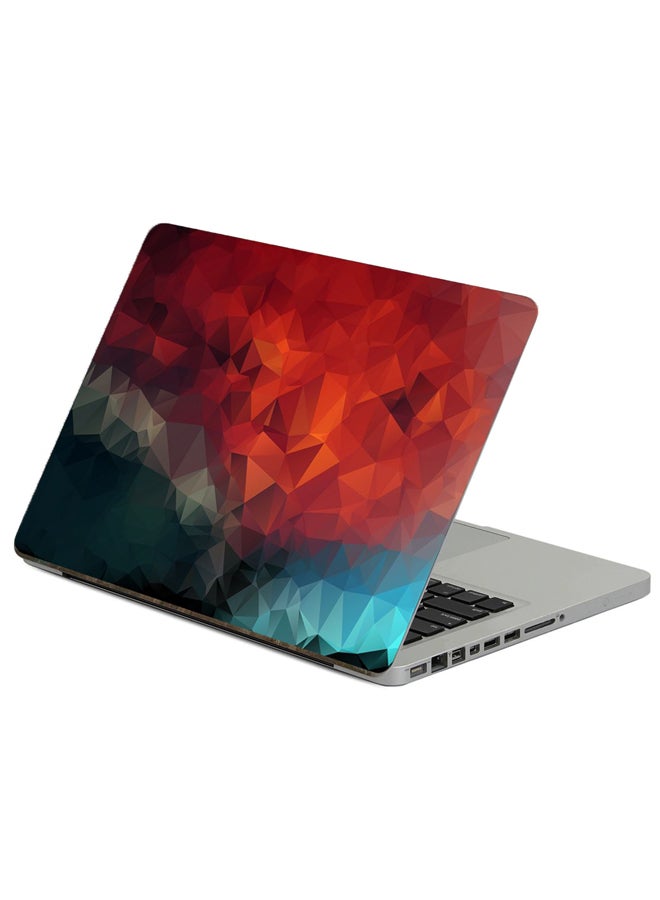 Triangles Geometric Printed Laptop Sticker Multicolor