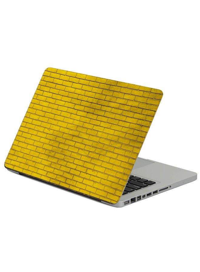 Fast Print Wall Brick Printed Laptop Sticker Multicolor