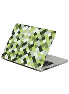 Texture Squares Printed Laptop Sticker Multicolor