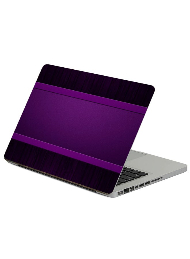 Fast Print Texture Stripes Printed Laptop Sticker Multicolor
