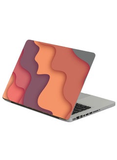 Waves Colorful Printed Laptop Sticker Multicolor