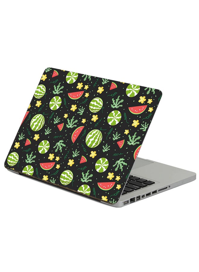 Fast Print Watermelons Berries Printed Laptop Protector Sticker Multicolour 