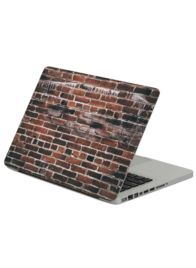 Fast Print Wall Brick Printed Laptop Sticker Multicolour