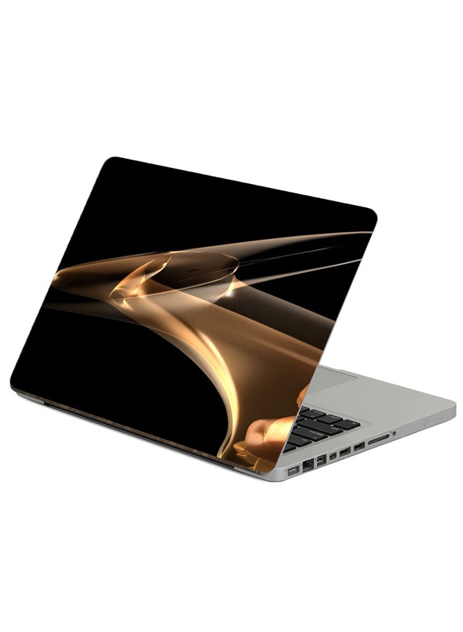 Fast Print Smoke Background Printed Laptop Sticker Multicolour