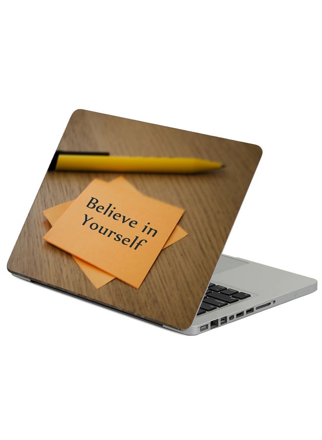 Fast Print Note Motivation Printed Laptop Sticker Multicolour