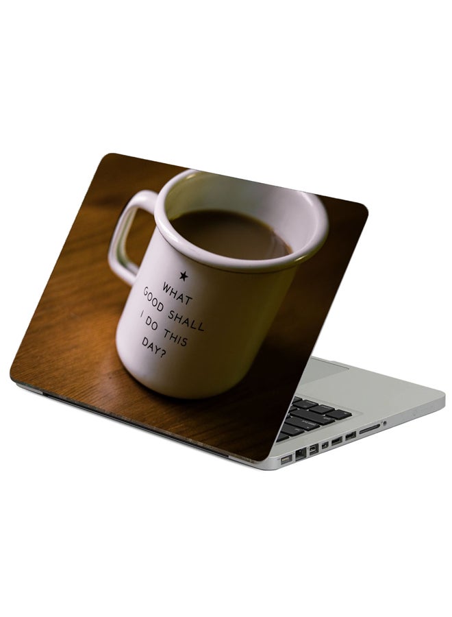 Fast Print Mug Inscription Printed Laptop Sticker Multicolour