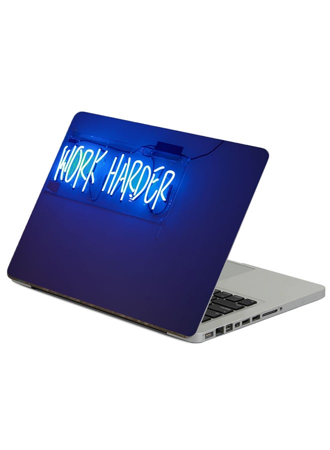 Fast Print Inscription Lighting Printed Laptop Sticker Multicolour
