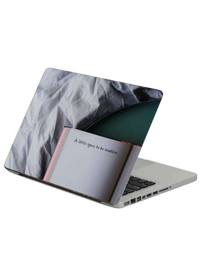 Fast Print Book Inscription Printed Laptop Sticker Multicolour