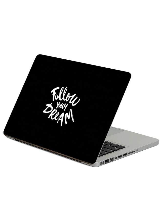 Fast Print Inscription Motivation Printed Laptop Sticker Multicolour