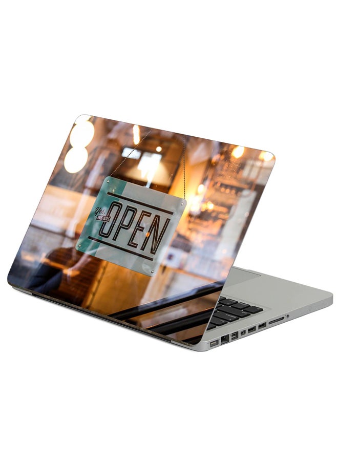 Fast Print Nameplate Inscription Printed Laptop Sticker Multicolour