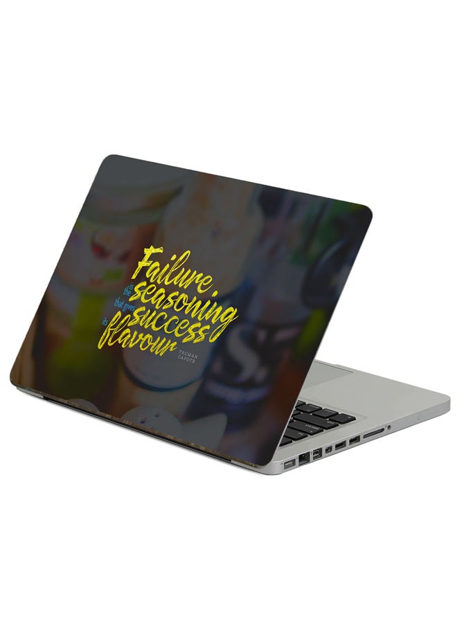 Fast Print Quote Motivation Printed Laptop Sticker Multicolour
