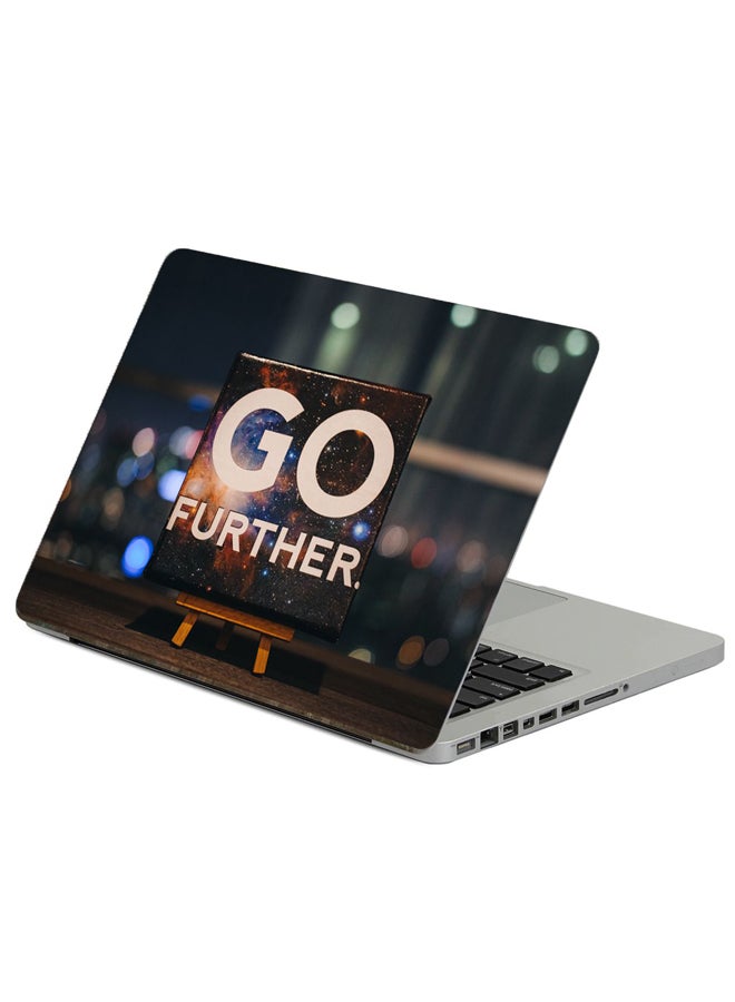 Fast Print Inscription Motivation Printed Laptop Sticker Multicolour