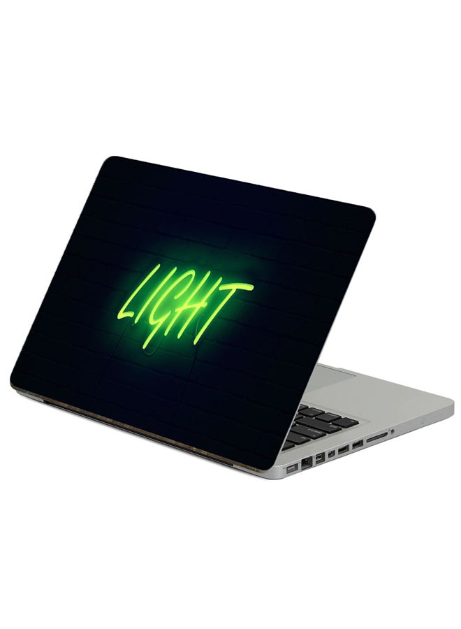 Light Neon Printed Laptop Sticker Multicolour