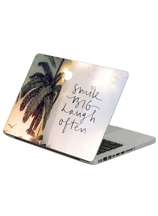 Fast Print Inscription Motivation Printed Laptop Sticker Multicolour