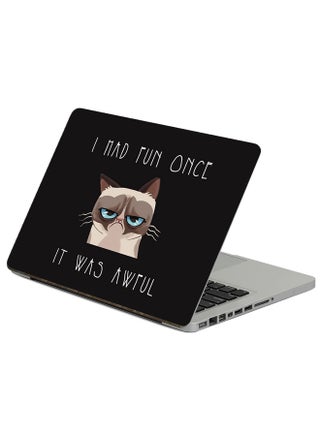 Grumpy Cat Cat Printed Laptop Sticke Multicolour - v1608044053/N40826512A_1