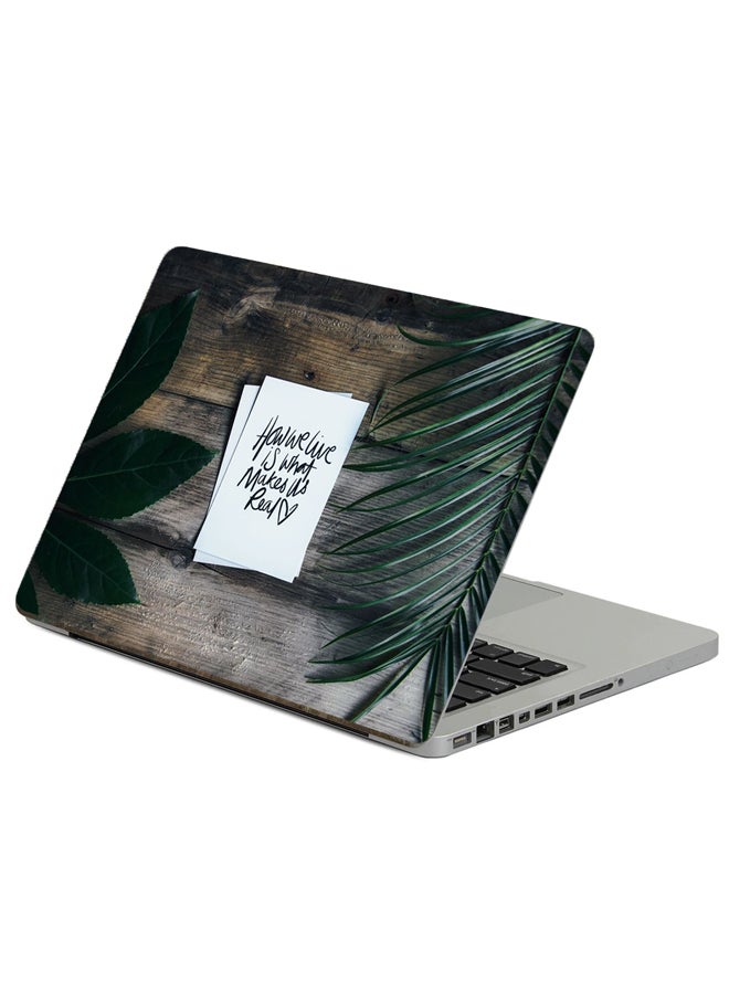Fast Print Art Inscription Printed Laptop Sticker Multicolour