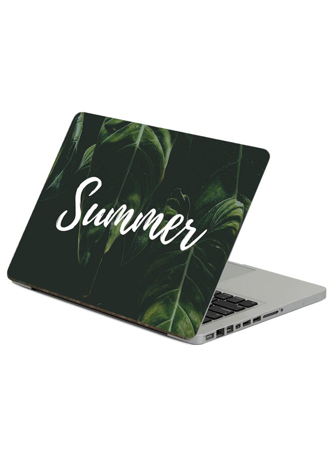 Fast Print Summer Word Printed Laptop Sticker Multicolour