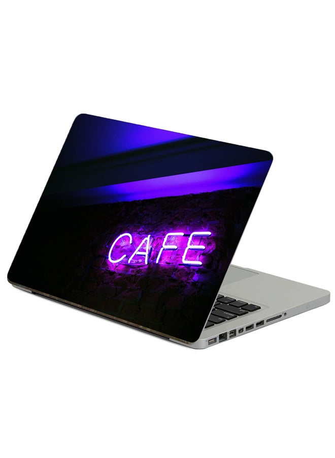 Fast Print Neon Inscription Printed Laptop Sticker Multicolour