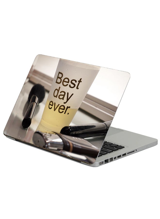 Fast Print Glass Sign Printed Laptop Sticker Multicolour