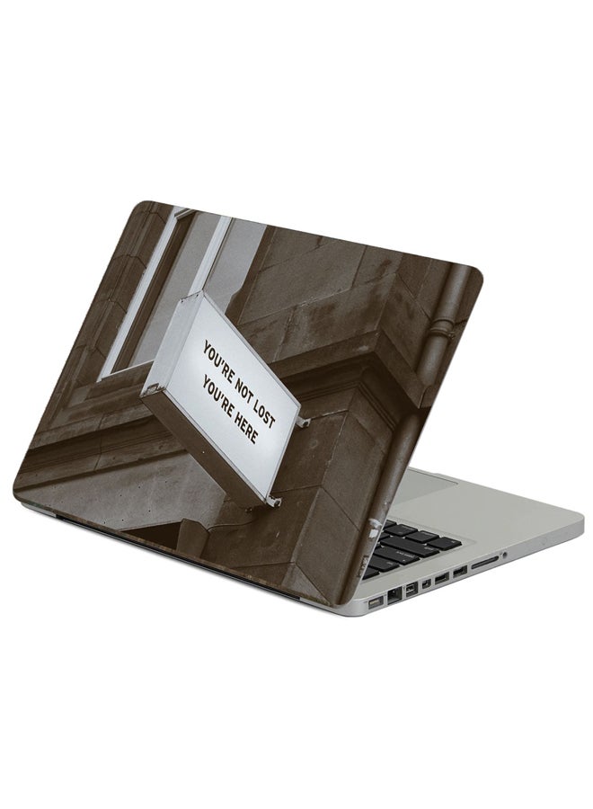 Fast Print Signboard Inscription Printed Laptop Sticker Multicolour