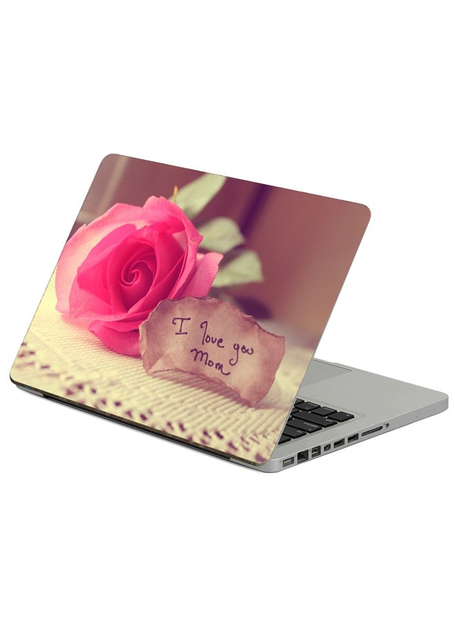 ملصق لابتوب بطبعة رسالة حب متعدد الألوان