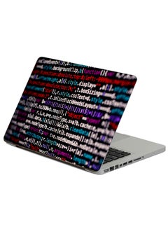 Code Symbols Printed Laptop Sticker Multicolour