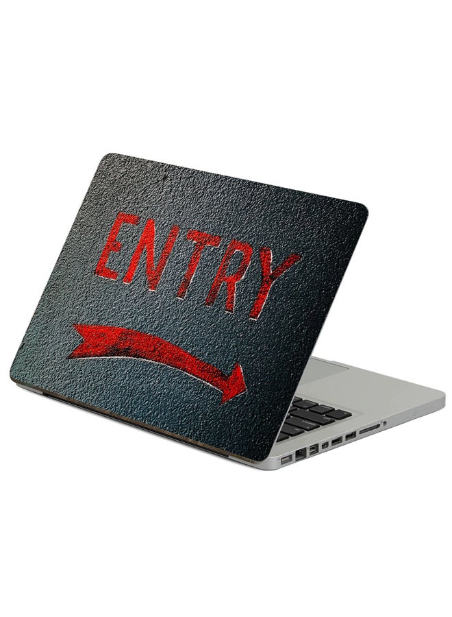 Fast Print Entry Arrow Printed Laptop Sticker Multicolour