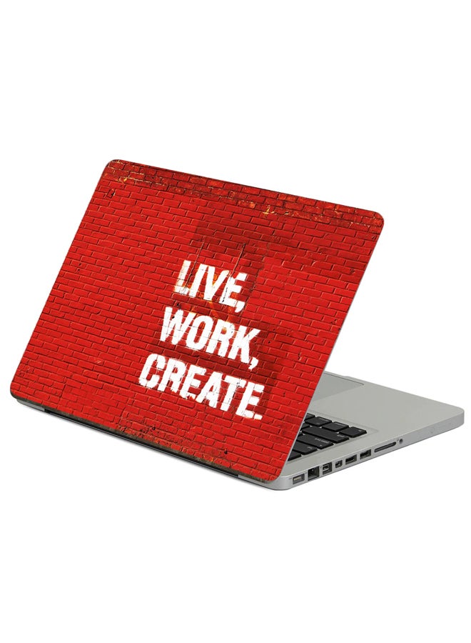 Fast Print Wall Inscription Printed Laptop Sticker Multicolour