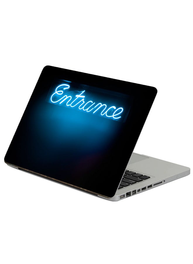 Fast Print Inscription Neon Printed Laptop Sticker Multicolour