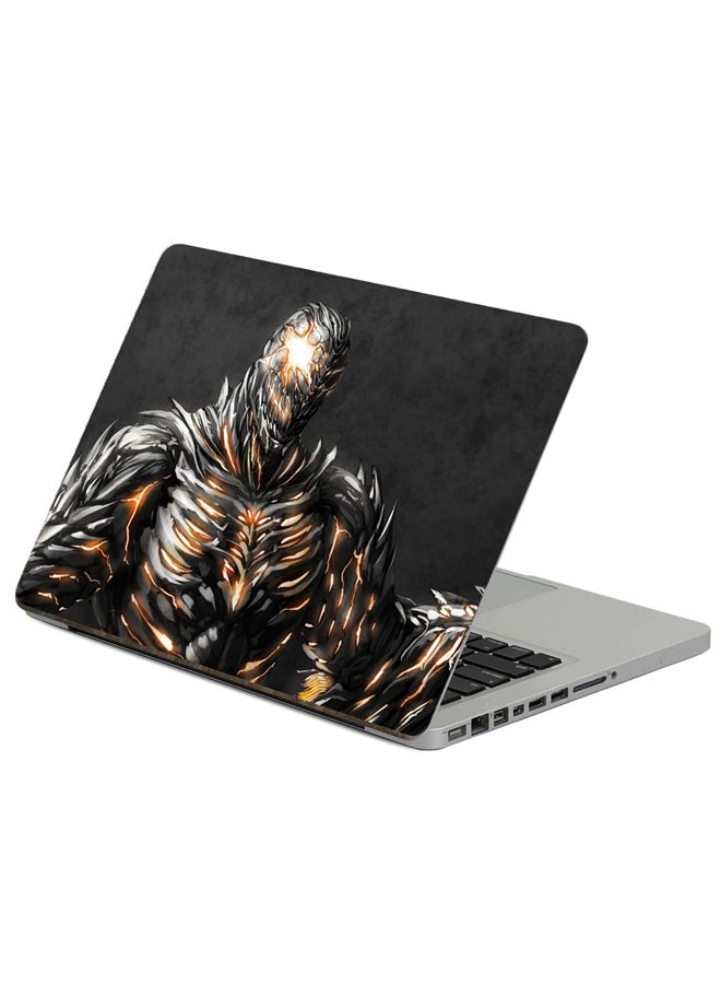 Monster Iron Printed Laptop Sticker Multicolour