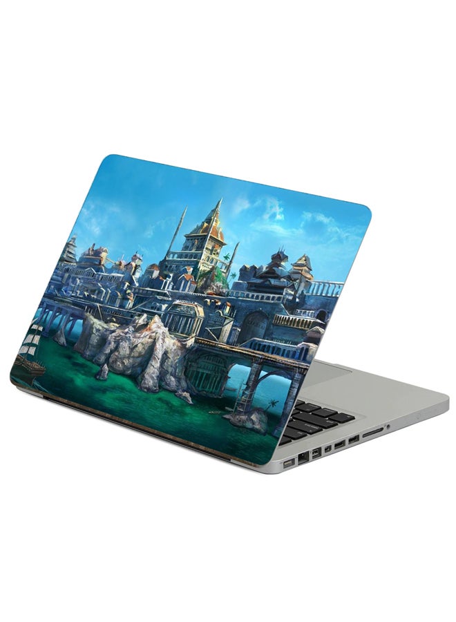Fast Print Bridge City Printed Laptop Sticker Multicolour