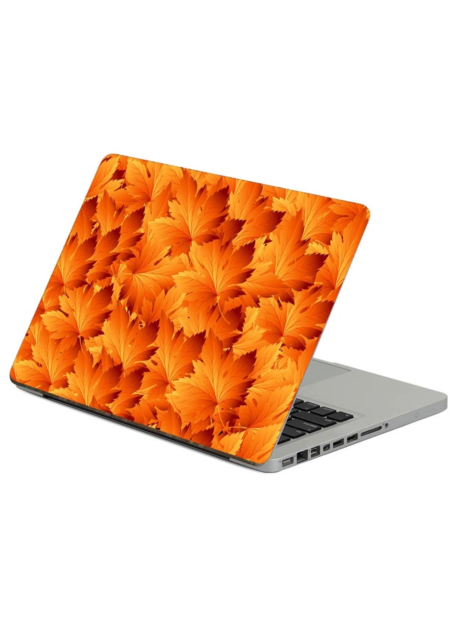 Fast Print Leaves Patterns Printed Laptop Sticker Multicolour