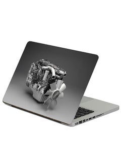 3D Engine Printed Laptop Sticker Multicolour