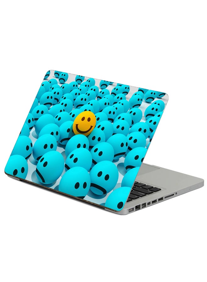 Fast Print Smiles Joy Printed Laptop Sticker Multicolour