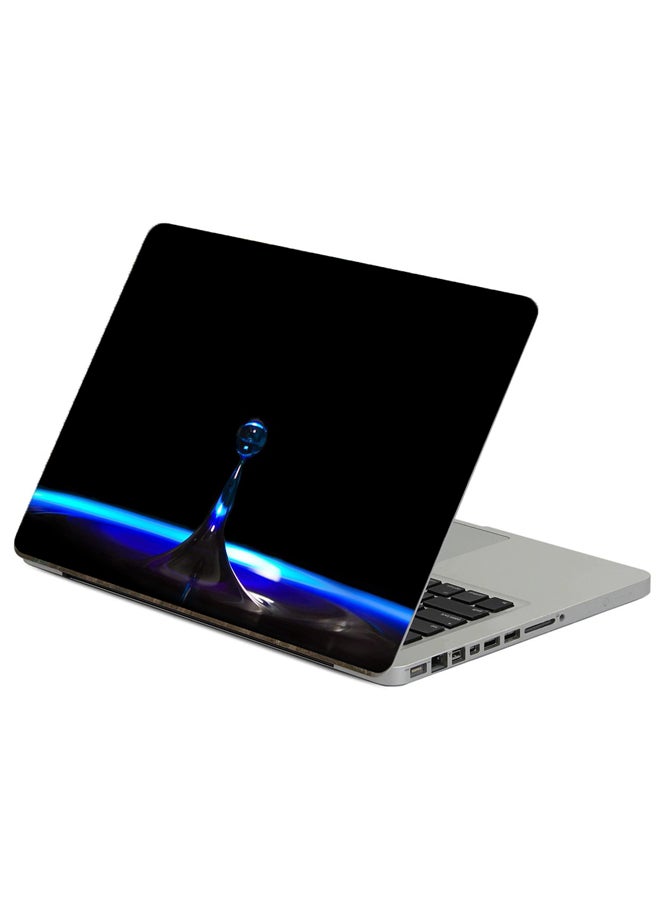 Drop Splash Printed Laptop Sticker Multicolour