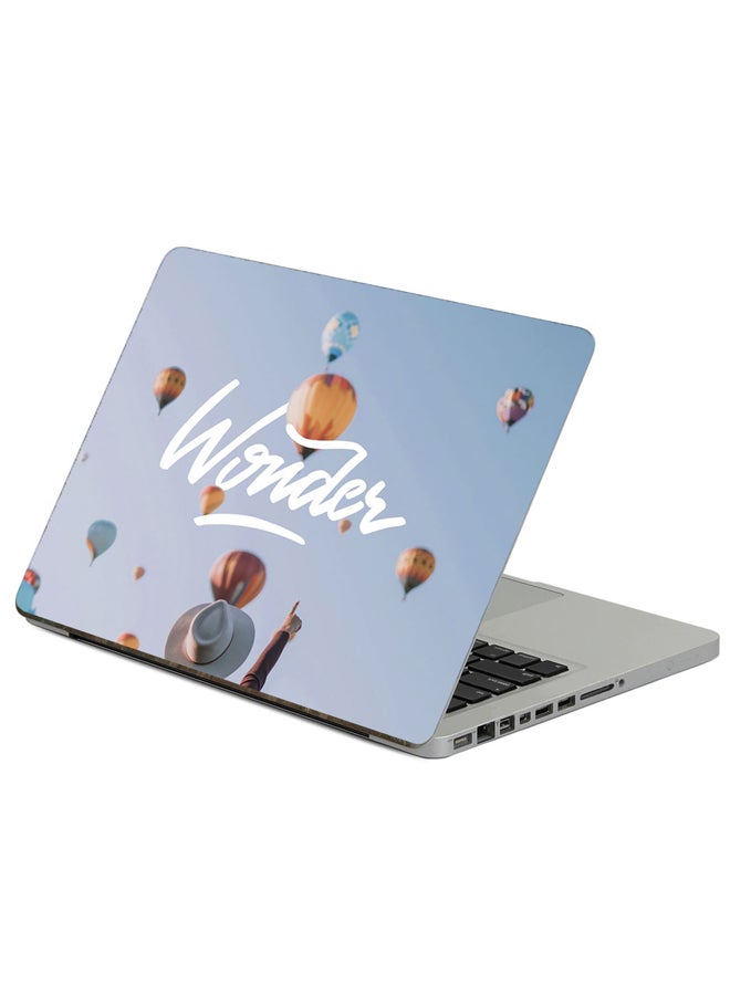 Fast Print Wonder Balloons Printed Laptop Sticker Multicolour 
