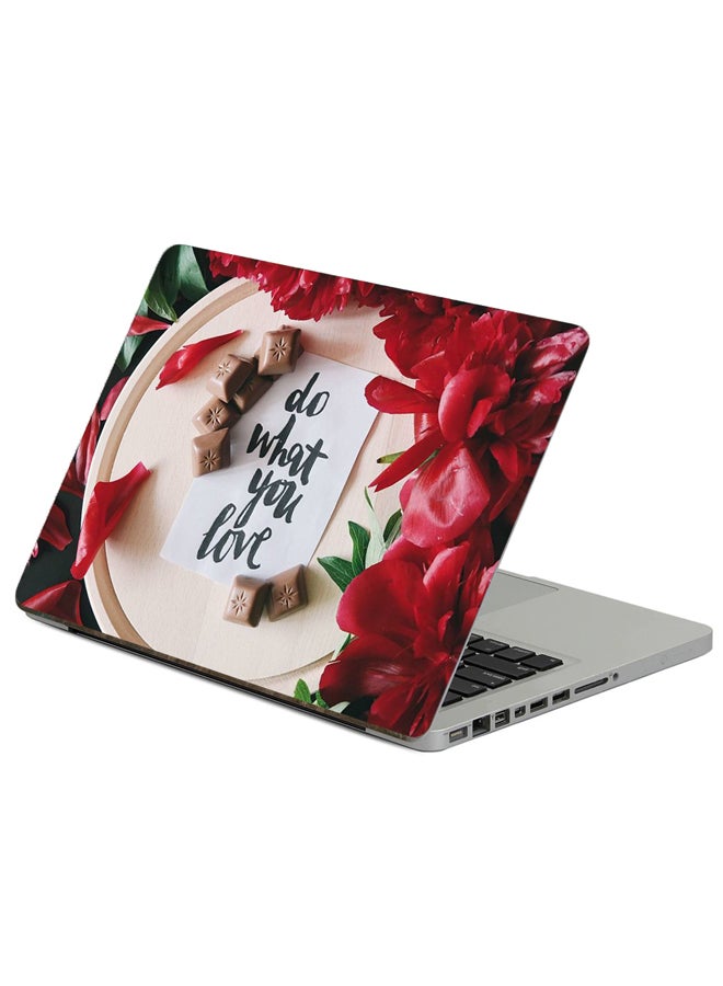 Fast Print Inscription Text Printed Laptop Sticker Multicolour