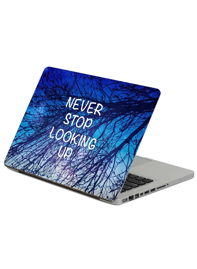 Fast Print Inscription Motivation Printed Laptop Sticker Multicolour