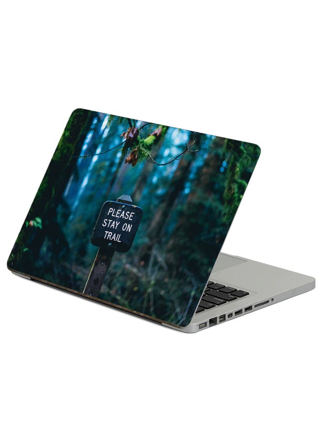 Pillar Plate Printed Laptop Sticker Multicolour