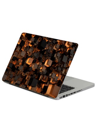 Cube Shape Printed Laptop Sticker Multicolour - v1608044090/N41023766A_1