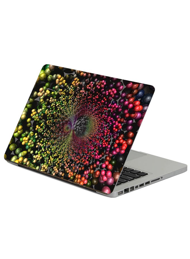 Spheres Dna Printed Laptop Sticker Multicolour