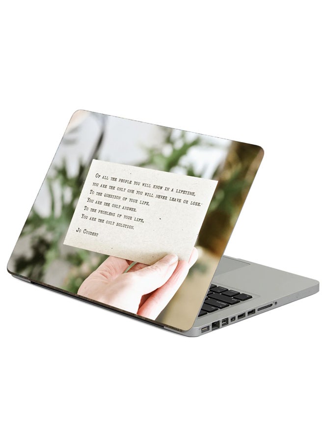 Fast Print Printed Laptop Sticker Multicolour