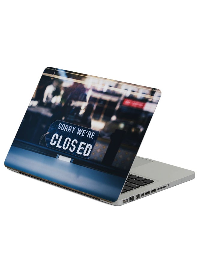 Fast Print Closed Tablet Printed Laptop Sticker Multicolour