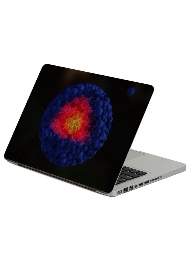 Fast Print - Balls Shapes Printed Laptop Sticker Multicolour - Image 1