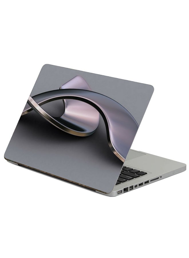 Fast Print Metal Couple Printed Laptop Sticker Multicolour