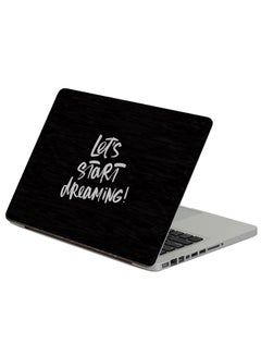 Inscription Motivation Printed Laptop Sticker Multicolour