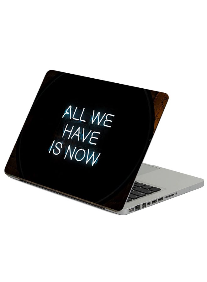 Fast Print Neon Inscription Printed Laptop Sticker Multicolour