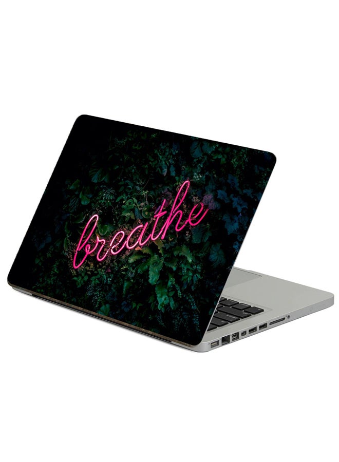 Fast Print Inscription Neon Printed Laptop Sticker Multicolour