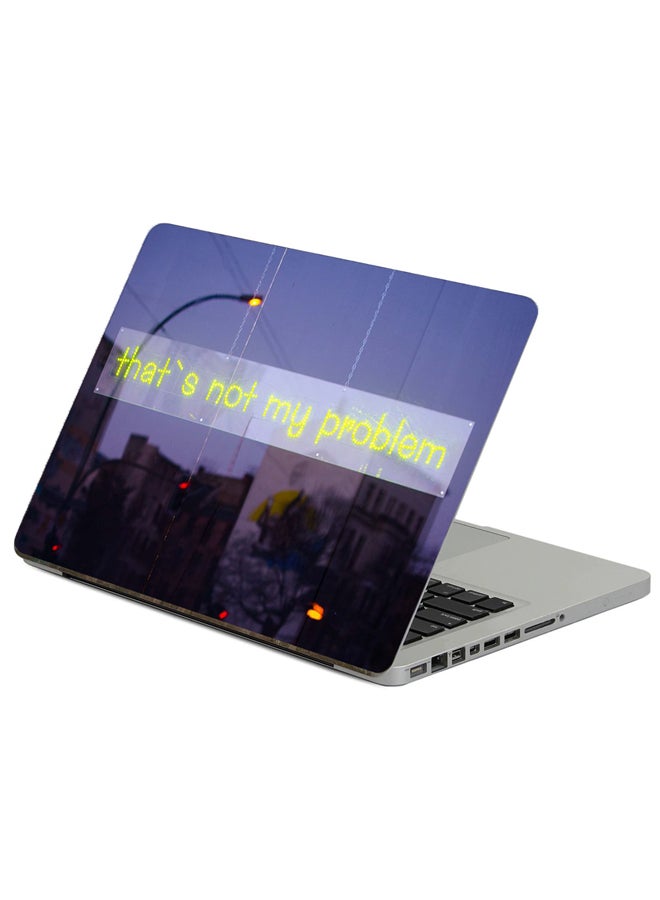 Inscription Illumination Printed Laptop Sticker Multicolour
