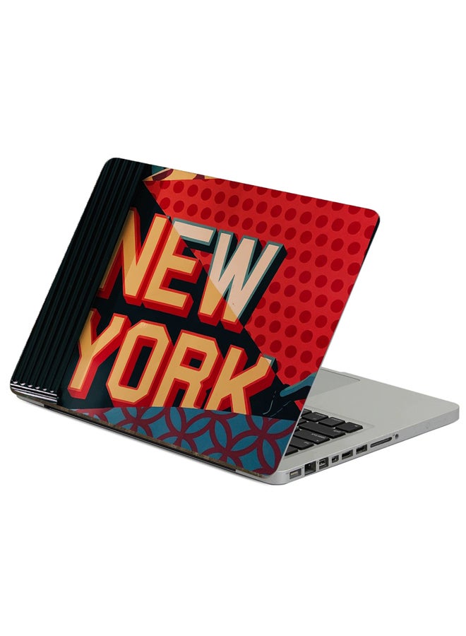 Fast Print Inscription Wall Printed Laptop Sticker Multicolour